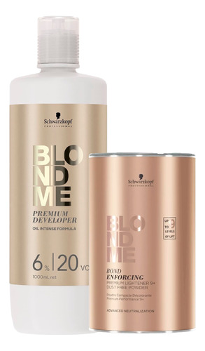 Blondme Schwarzkopf Deco 200gr  + Oxigenta 1000 Ml