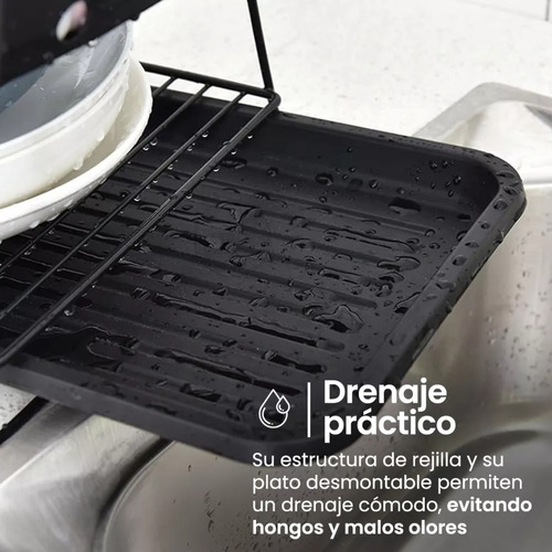 Escurridor Secaplatos Metal 2 Pisos Vajilla Escurridor Metalico Raitot