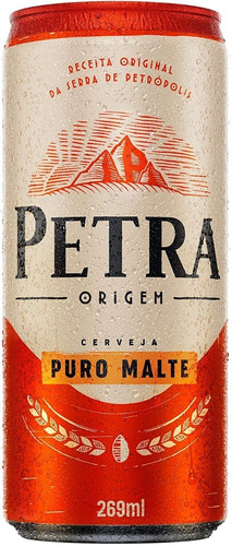 Kit C/48 Cerveja Petra Puro Malte Lata 269ml C/ Nota Fiscal