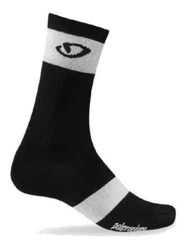 Calcetines Bicicleta Giro Comp Racer High Rise Negro Blanco