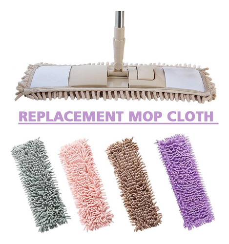 Paño De Repuesto Lazy Flat Mop Para Uso Doméstico Húmedo Y S