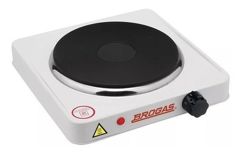 Anafe Electrico Brogas 1 Hornalla 1000w Color Blanco