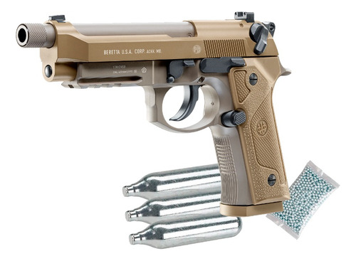 Pistola Aire Comprimido Co2 Beretta M9a3 Garrafas Balines