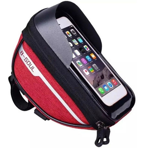 Bolso Porta Celular Enganche Para Cuadro Bicicleta Knex