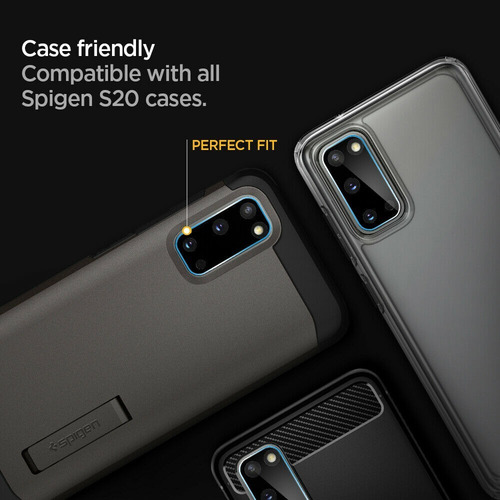 Imagen 6 de 6 de Vidrio Templado Camara Trasera Spigen Full Cover S20 X2(u)