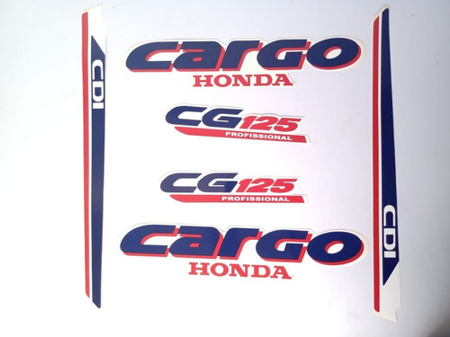 Jogo De Faixas Honda Cg 125 Cargo 1995/1996 Branca Lbm
