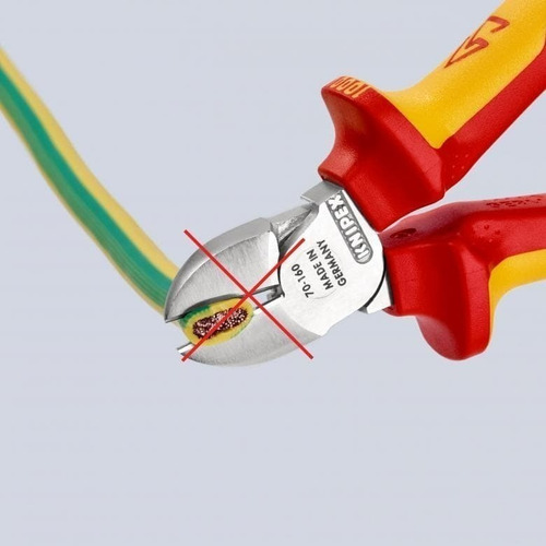 Alicate Corte Diagonal Tt De 6.1/2'' 1000v (7006160t) Knipex