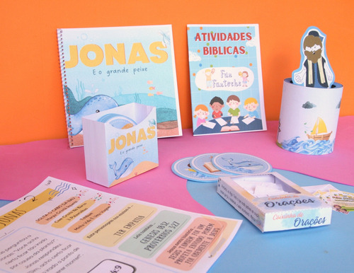 Kit Completo De Recursos Visuais Bíblicos - Jonas