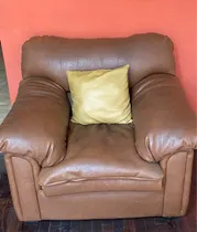 Comprar 3 Muebles De Sala En Cuero Con Cojines Incluidos