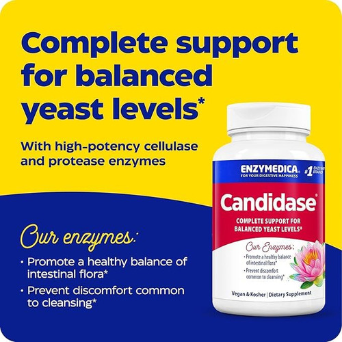 Enzymedica, Candidase, Enzimas Digestivas Para Una Limpieza