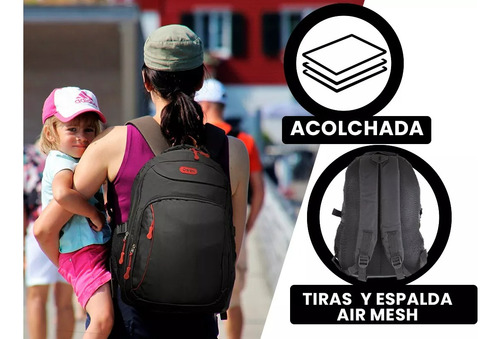 Mochila urbana porta notebook Owen OWMI10026 color azul