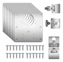 Comprar 8 Piezas Placas Reparadoras De Bisagras En Acero Inoxidable