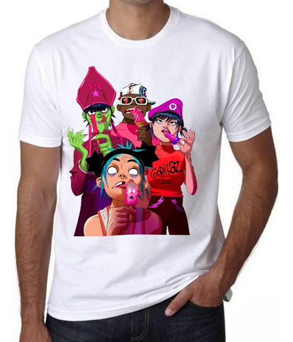 Franela Gorillaz Diseño Original Exclusivo 