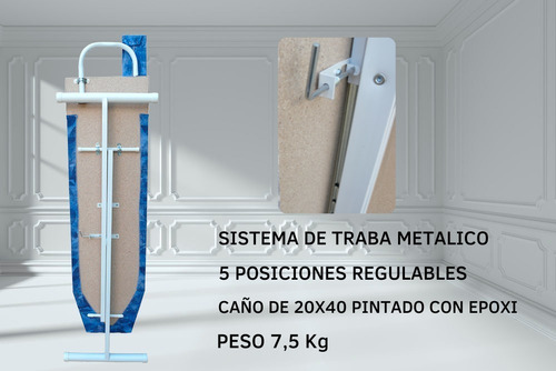 Imagen 7 de 10 de Tabla Planchar Reforzada Manguero + Aromatizante - Disentino