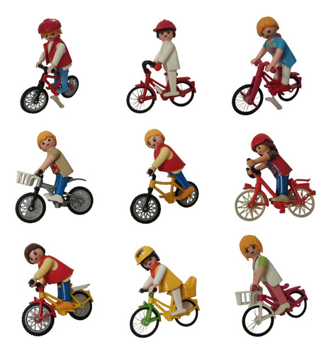 Playmobil Chicos En Bicicleta Chicas Bici Deportes City