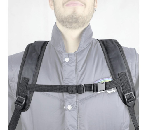 Mochila California Racing Com Capa De Nylon Preta