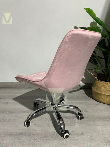 Silla De Escritorio Macron Diseño Capitone Tapiz Terciopelo