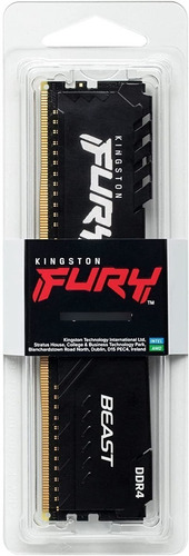 Memoria Ram Kingston Fury Beast 16gb Ddr4 3200 Kf432c16bb1