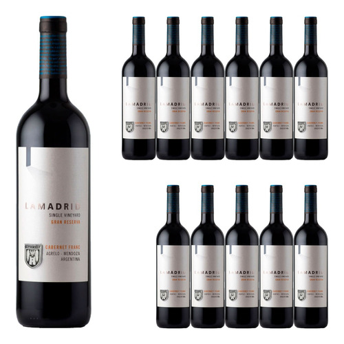 Vino Tinto Cabernet Franc Gran Reserva Lamadrid Premium X12