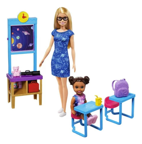 Muñecas Barbie Space Discovery Y Juego De Aula De Ciencias