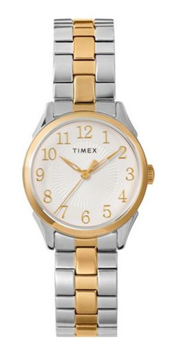 Reloj Mujer Timex Briarwood 28mm Oro Tone Casual Analog Tw2t