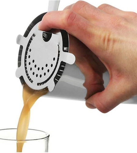Imagem 3 de 5 de Coador Strainer Para Coqueteleiras Peneira Com 4 Apoios Aço
