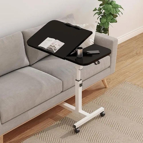Mesa Dupla Articulada Notebook Ajuste Altura Rodinhas Casa