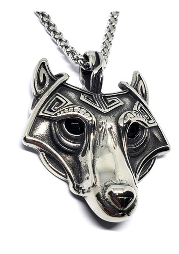 Collar Amuleto Vikingo Lobo Nordico