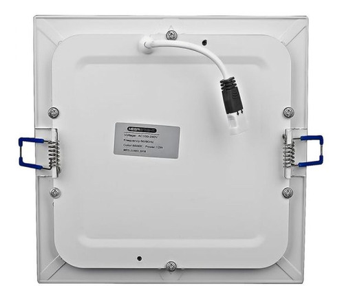 Imagen 2 de 5 de Panel Led Cuadrado Embutido 25w Luz Fria Color 6000k