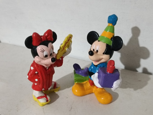 Figuras Mickey Mouse Aplause Y Minnie Vintage (Usado)