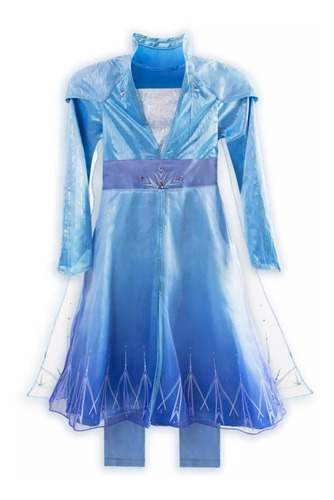 Elsa Frozen 2 Disfraz Talla 5/6 Disney Store Modelo De Lujo