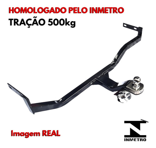 Engate Reboque Fixo Hb20 Sedan 2022 2023 2024 Tração 500kg