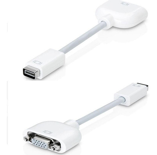 Cable Adaptador De Vídeo Mini Dvi A Vga Para Apple Macbook (Usado)