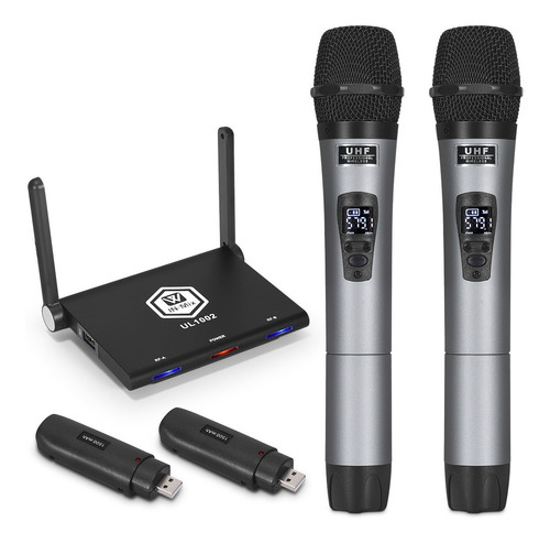 Winmix Ul1002 Uhf Microfonos Inalambrico Profesional De Mano