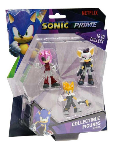 Figura Sonic - Set X 3 (tails - Rusty Rose Y Rouge) (son2020