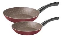 Comprar Jogo De Frigideiras Tramontina Paris Antiaderente Vermelho 2