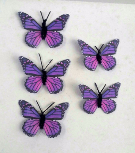 12 Mariposas Decorativas Invitaciones Recuerdos  6 Cms