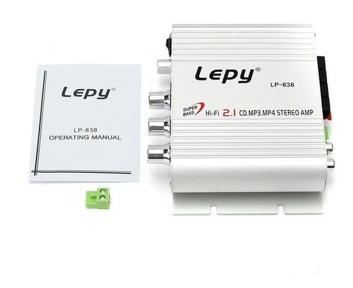 Amplificador Lepy 838 2.1 3 Canales Subwoofer Tbn Tngo Fuent