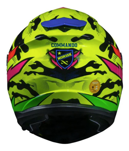 Capacete Norisk Strada Commando Amarelo