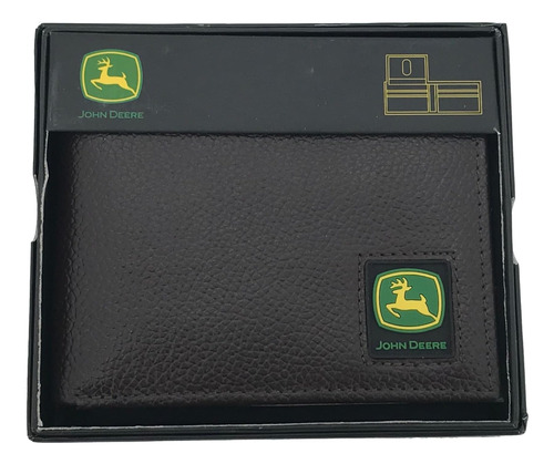 Cartera Passcase Para Hombre John Deere, Marrón