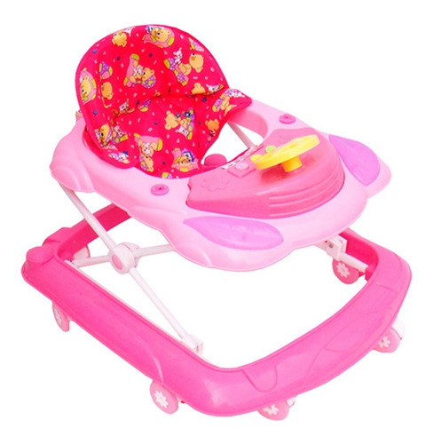 Caminador Buggy Para Bebés Niñas Luces Y Sonido Rosado