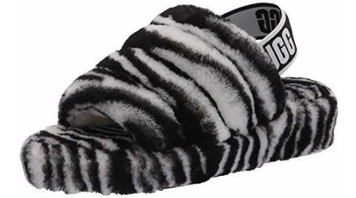 Ugg Women's Fluff Yeah Slide Zebra Slipper