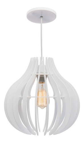 Luminária lustre de teto Poptem Ana Maria Braga cor branco 110V/220V