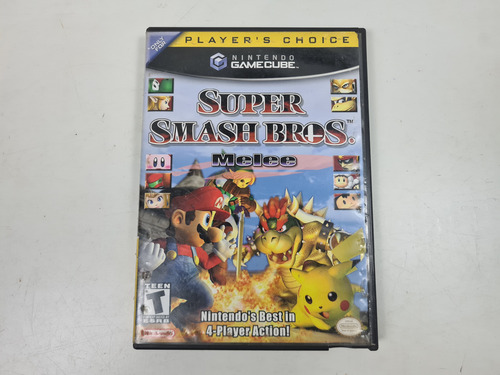 Super Smash Bros Melee Mídia Física Original Gamecube (Usado)