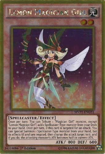 Chica Maga Limon Gold Raro Yugioh