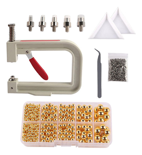 Prensa Manual Pearl Setter Tool Nails Rivet Studs Amarillo