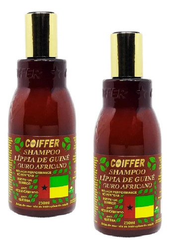 Kit 2 Shampoo Lippia De Guiné Coiffer 250ml Fortalece Os Fio