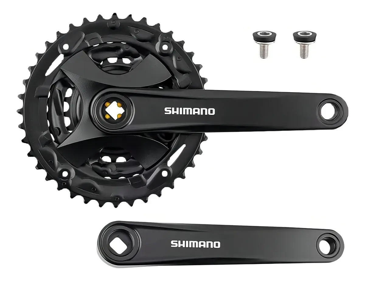 Pedivela Shimano Altus Fc-mt101 40/30/22d 175mm Quadrada 9v Cor Preto