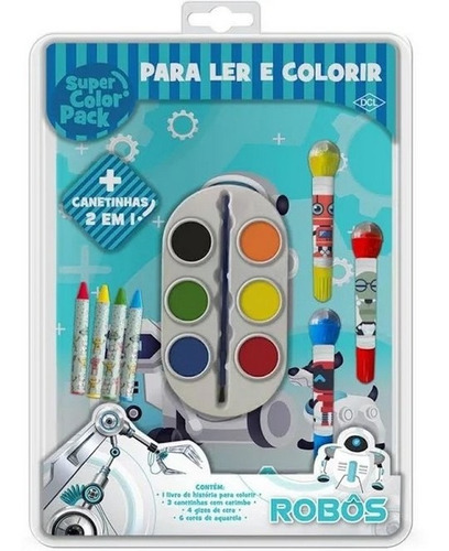 Livro Robôs - Super Color Pack          