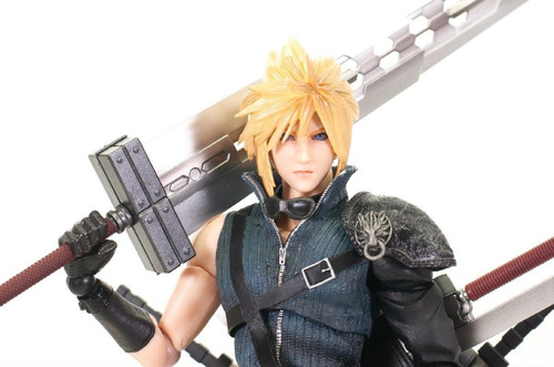 Play Arts Kai Cloud Strife Y Fenrir Final Fantasy V I I (Usado)